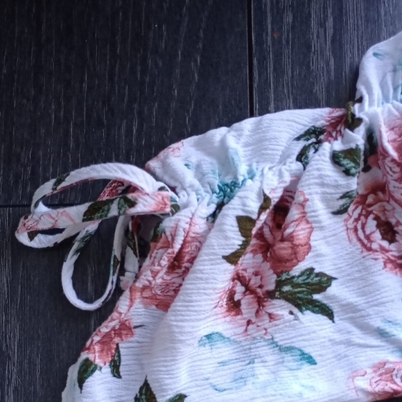 Floral Off-Shoulder Top Women’s Medium Summer Blouse - Picture 5 of 6